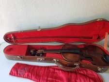 Ancien violon (XIX ème) marqué MOUGEL dans son coffre