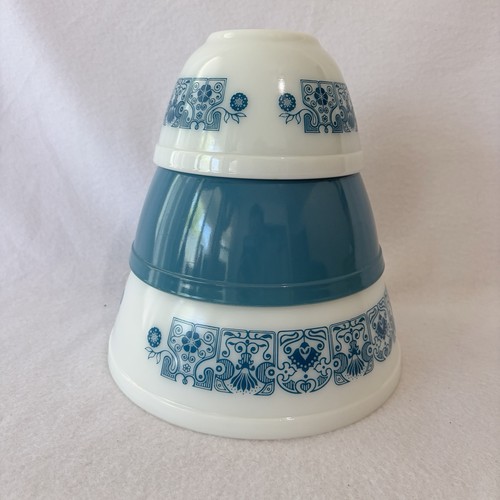Vintage pyrex blue - vintage,