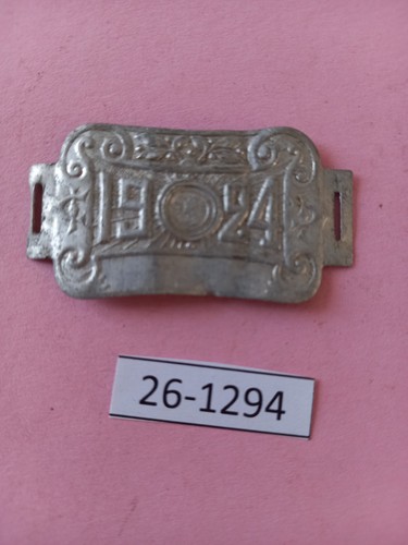 Plaque fiscale vélo ancien