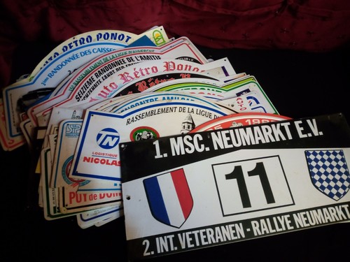 Lot plaques rallye - lot, de