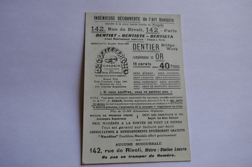 Carte visite dentiste - carte,