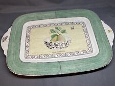 PLATEAU CÉRAMIQUE WEDGWOOD , CENTRE DE TABLE , PLAT , PYRUS COMMUNIS. 9emeavenue