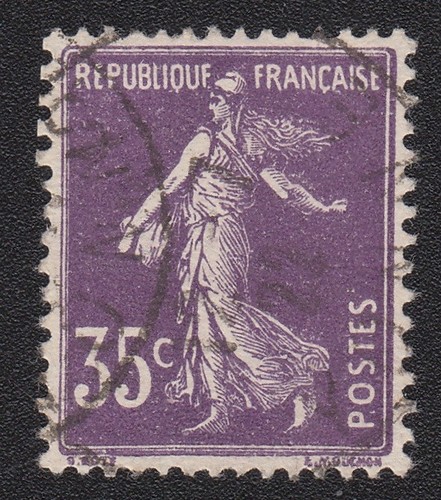 Timbre 1907 type - 1907-20, semeuse