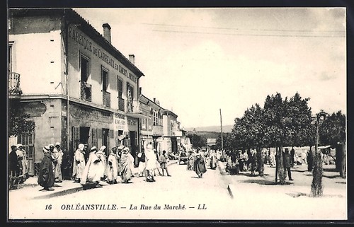 Cpa orléansville rue du - orléansville,, la