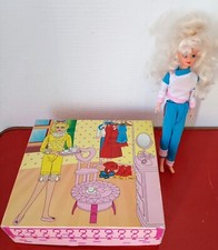 Vintage Coffret maison poupée Linette vêtements accessoires DAMART-No Barbie C30