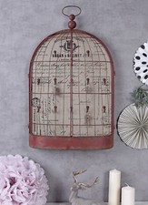 Porte-Clés Boîte À Clés Cage À Oiseaux Shabby Chic Armoire Murale Loft