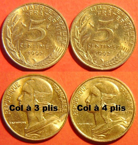 Lot pièces 5 centimes - 2,