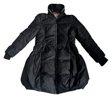 Doudoune noir Plumes, Capuche intégrée, Coupe boule  Marithé et François Girbaud