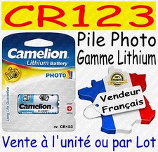 Piles Photo Lithium 3V CR123A - Disponibles aussi : Alcaline LR23A A23 LR27A A27