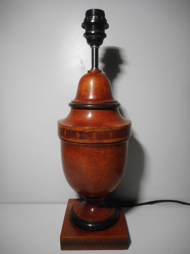 Pied lampe bois espagnol