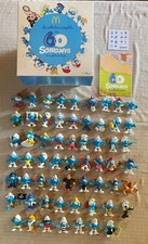 Collection complète 60 figurines Schtroumpfs Mcdo avec boîte collector