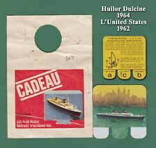 Huilor Dulcine 1964, tôle vernie, L’United States 1962 USA, en sachet ouvert