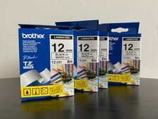 Lot de 4 Ruban BROTHER P-Touch