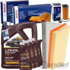 Bosch Filtres + mannol 5W30 Huile Convient pour 3.0 + V6 Tdi Audi Q7 4L VW