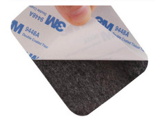 5x Double Face 3M Adhesif Puissant PAD Rectangle NOIR 80x60mm