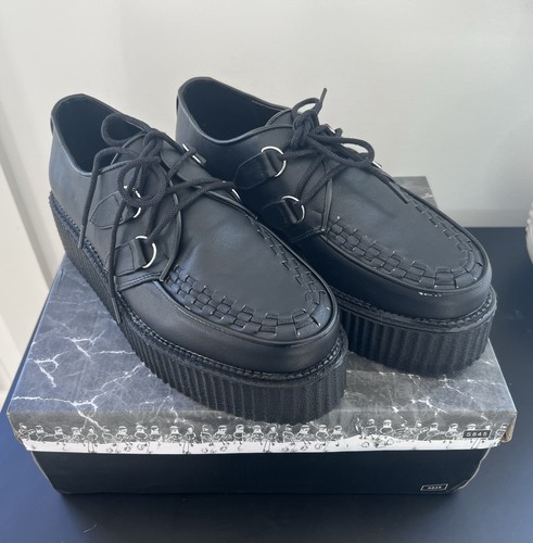 Demonia black lace platform - demonia, lace-up
