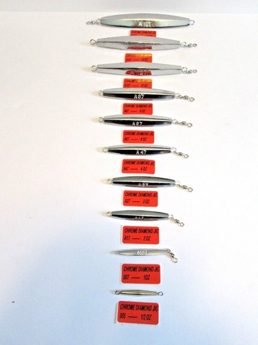 Diamond jigs polished chrome - diamond,