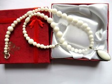 Collier jade blanc - collier, en