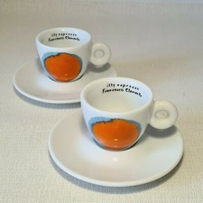 ? 2 tasses collection ILLY à café expresso EN PORCELAINE FRANCESCO CLEMENTE