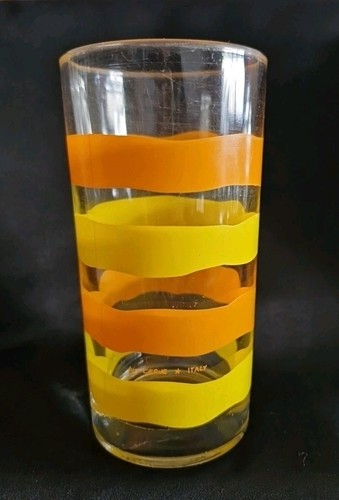 Joli verre orangeade - verre,