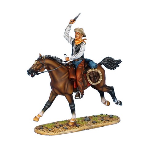 Ww008 mounted gunfighter with - gunfighter,