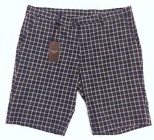 BALLANTYNE Homme Bermuda Short Bleu Braun à Carreaux Neuf Étiquette