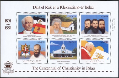 Palau 1991 mnh christianity - palau,
