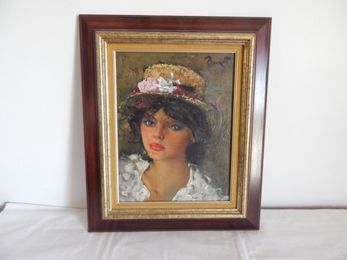 Ancien tableau huile - ancien, toile