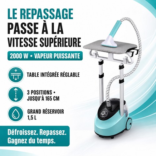 Fer repasser vapeur - à, 2000w