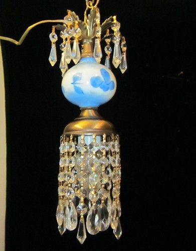 Vintage glass brass tole - glass,