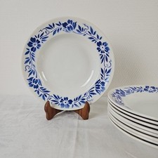 Assiettes creuses bleues - assiettes,