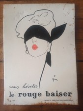 Publicité de comptoir Le Rouge Baiser de Gruau