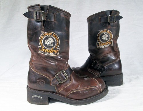 Bottes moto cuir sendra - bottes,