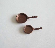 PLAYMOBIL (1452) VAISSELLE - Lot de 2 Poêles en Cuivre Cuisine 1900 ou Moderne