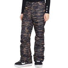 Volcom Salles Pantalon de Ski Femmes Neige Pantalon Ski Snowboard Tigre Imprimé