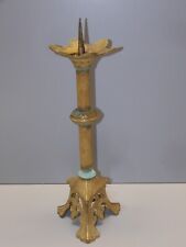 -BOUGEOIR PIQUE CIERGE D'EGLISE BRONZE JUS de GRENIER DECO COLLECTION RELIGION D