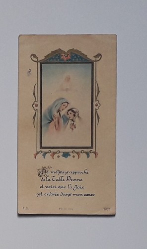 Image pieuse carte communion - image,