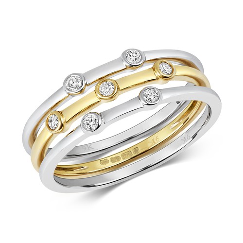 Empilés bague femme - empilés, or