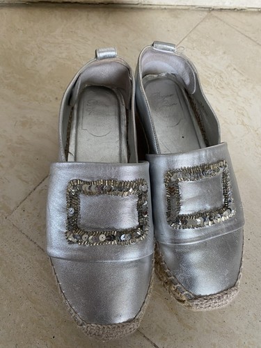 Espadrilles toile argentee - espadrilles,