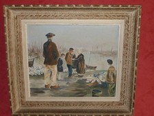 Tableau huile sur - , vue