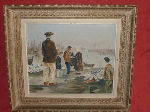 Tableau huile sur toile - , vue