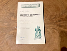 Les Orbites des planètes.  Hegel.  Rare EO 1979 Edt CNRS Vrin