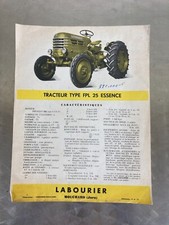 TRACTEUR LABOURIER FPL 25 PERFEKT BROCHURE PROSPEKT TRACTOR TRATTORE FEUILLET
