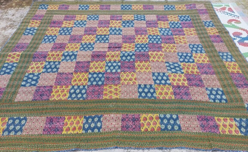 Dessus lit patchwork kantha - dessus, de