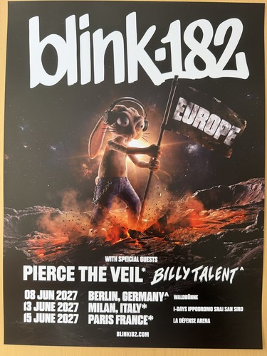 Affiche blink 182 concert 2027 - affiche,
