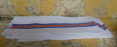 Torchons anciens bleu - , rouge