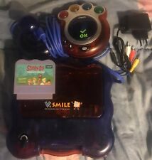 console vsmile vtech bleu avec scooby doo vf+1man+secteur testé et fonctionnelle