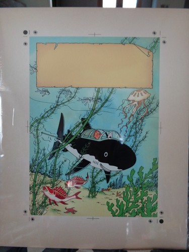 Planche tintin mise couleur - en,