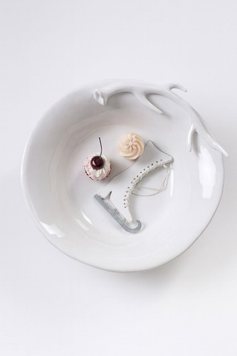 Plat servir porcelaine - à,