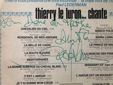 THIERRY LE LURON ...Chante Vol.3 LP Avec Dédicace au dos